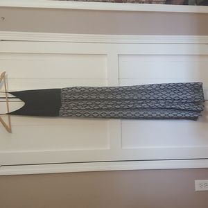 Black and printed romper